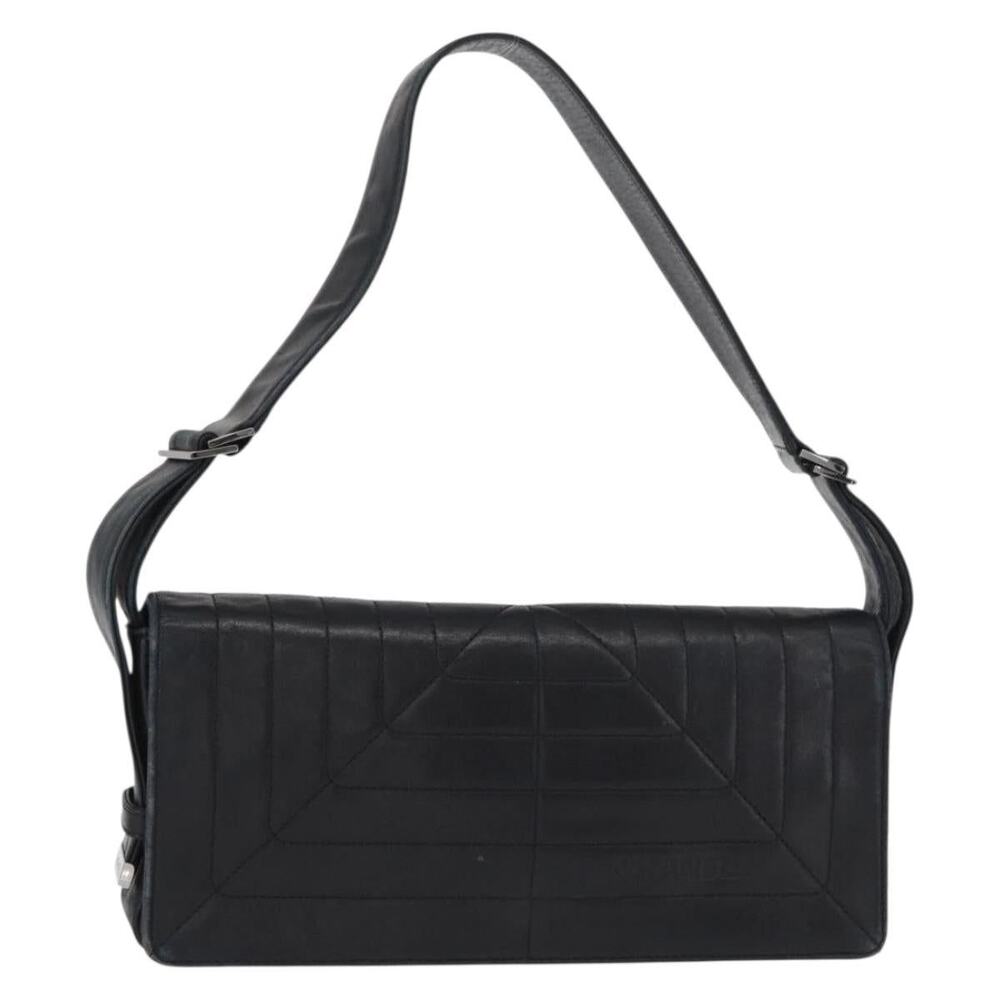 Chanel Lambskin Shoulder Bag Black